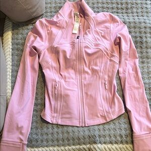 Lululemon Athletica Soft Pink Bomber Jacket